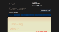 Desktop Screenshot of livedownunder.co.uk
